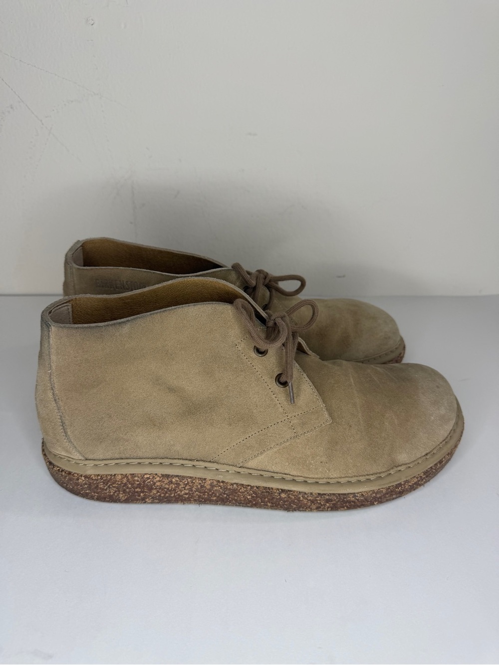 Birkenstock Milton Chukka Boots EU 46 US 13 beige Suede Cork Dundee Portugal